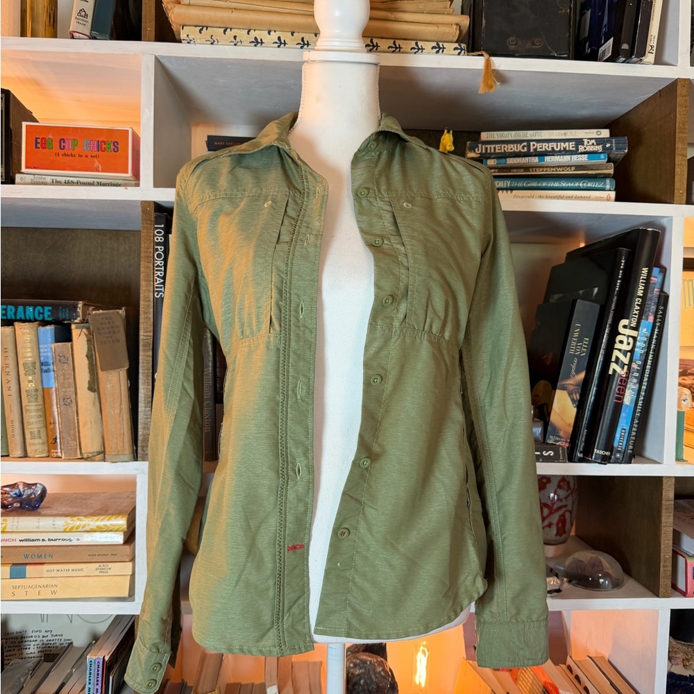 Women's Green Button-Up Jacket